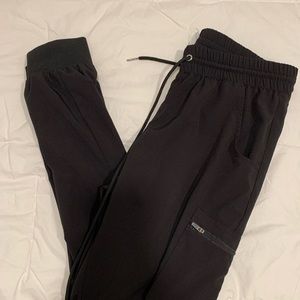Black Jogger Scrub Pants